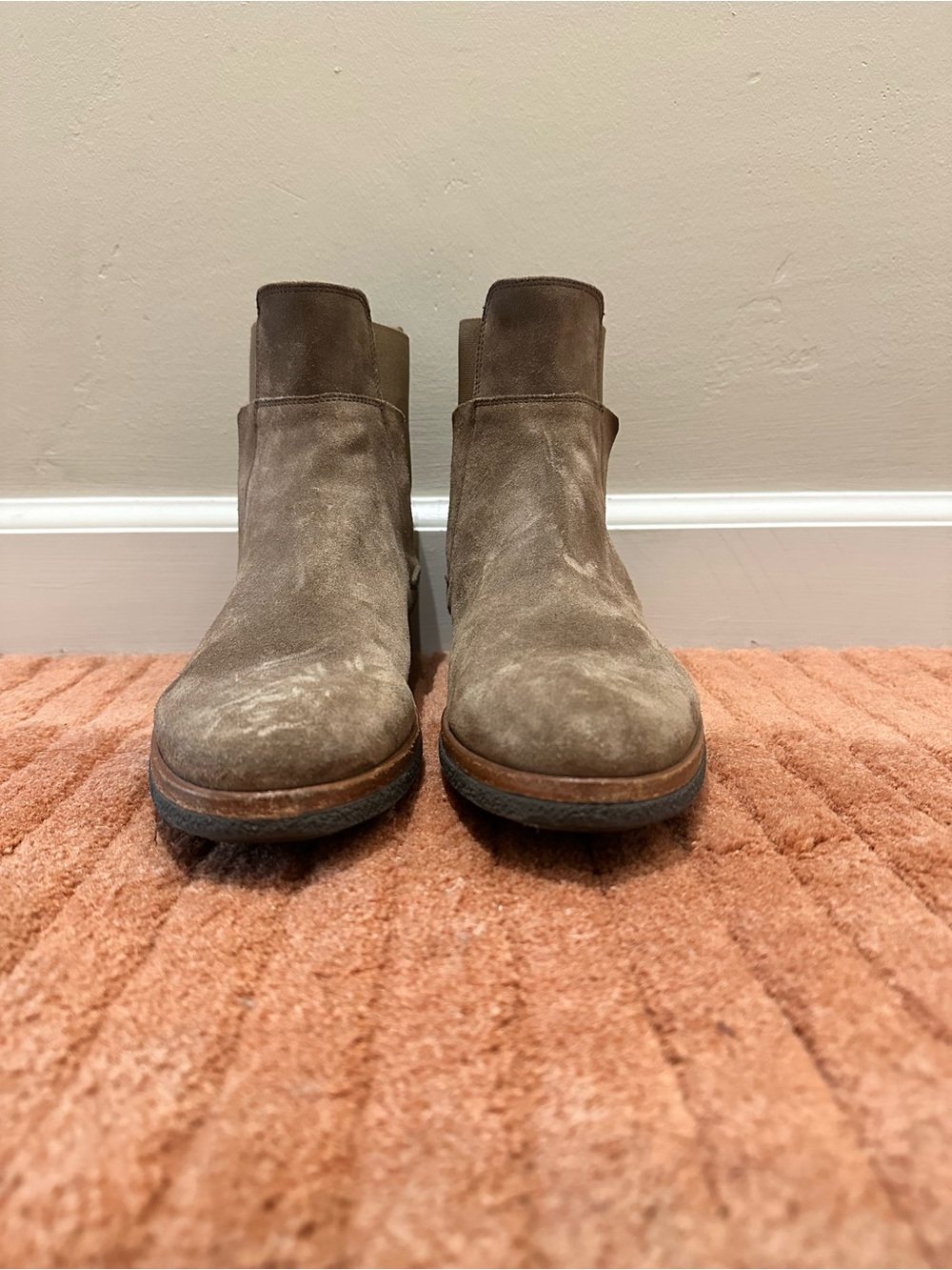 Vince Tan Leather Ankle Boots